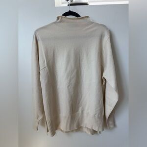 Mango cream turtleneck jumper sweater
